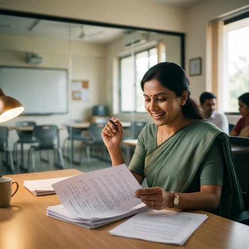 Teacher quickly authoring class notes with AI assistance